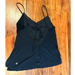 Lululemon Yoga Tie Back Mesh Tank Top